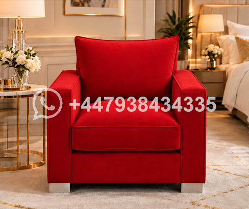Sloane Premium Single Sofa – Sloane Single Seater Sofa – Comfortable Soft Upholstered Sofa - Image 2
