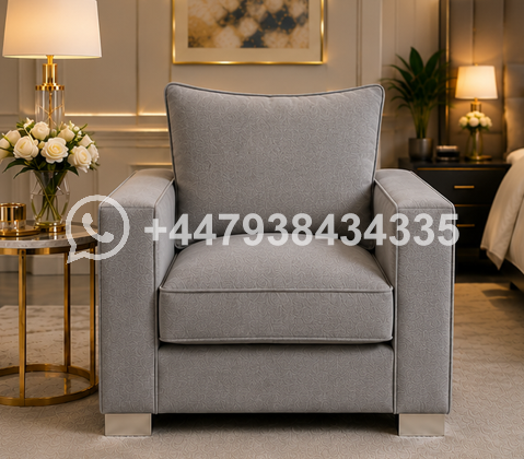 Sloane Modern Single Sofa , Sloane Single Seater Sofa – Premium Modern Sofa - Image 2
