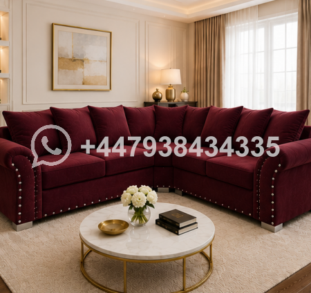 Five Seater Sofa – Harrison Stylish Lounge Corner Sofa – Family Size