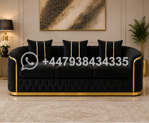 Sofa 3-Seater – Madrid 3-Seater Sofa – Stylish Soft Cushion Living Sofa – Modern Stylish Fabric Sofa - Image 2