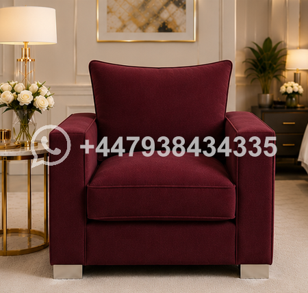 Sloane Fabric 1 Seat Sofa – Sloane Single Seater – Sloane Single Seater Sofa – Contemporary Soft Upholstery