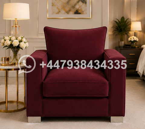 Sloane Fabric 1 Seat Sofa – Sloane Single Seater – Sloane Single Seater Sofa – Contemporary Soft Upholstery