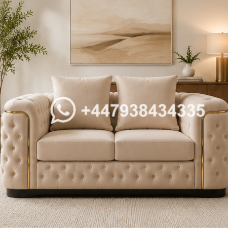 Chesterfield 2 Seater Sofa – Beige Chesterfield Corner Sofa