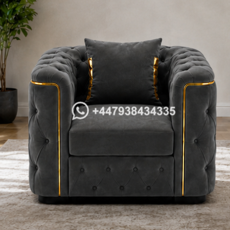 Chesterfield Accent Chair – Bold Sophistication, Unmatched Comfort – One Seater Sofa