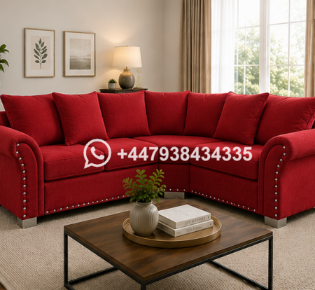 Harrison L Shape Sofa – Elegant 4 Seater Sofa