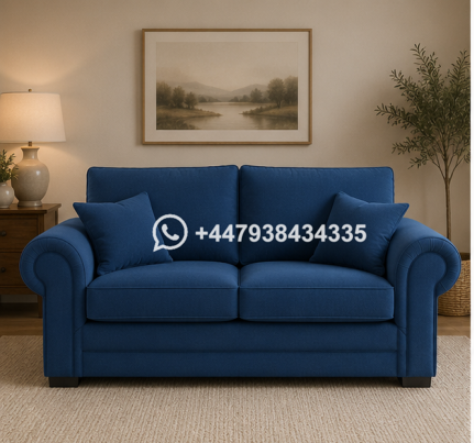 Two seater sofa Marine Blue – Verona 2 Seater Sofa