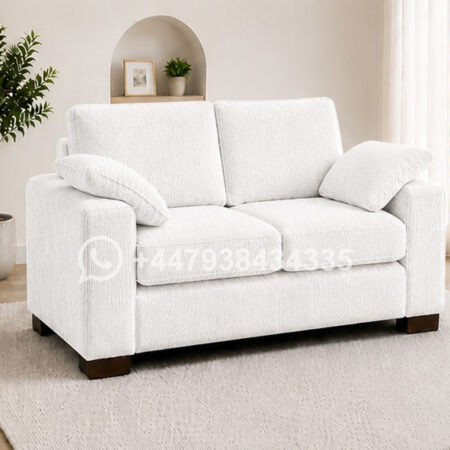 Modern 2-Seater Sofa – White Dylan 2 Seater Sofa