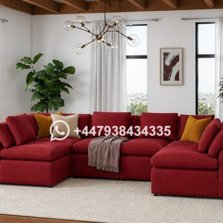 Luxury 6 Seater U Shape Sofa – Perfect for Open Spaces