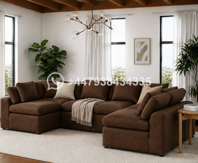 Contemporary U Shape Sofa – Modern Lounge Furniture - Image 2