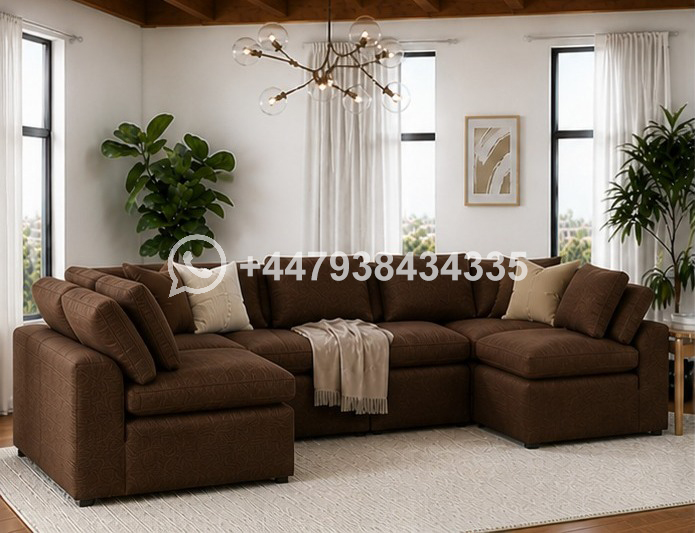 Contemporary U Shape Sofa – Modern Lounge Furniture - Image 3