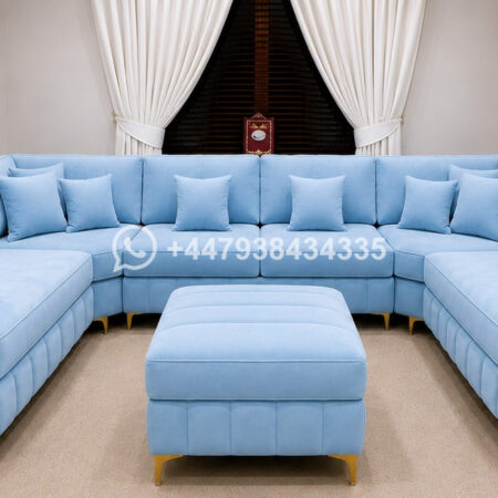 Elegant U Shape Sofa | Spacious Living Room Design – Large U Shape Sofa | Elegant Lounge Suite