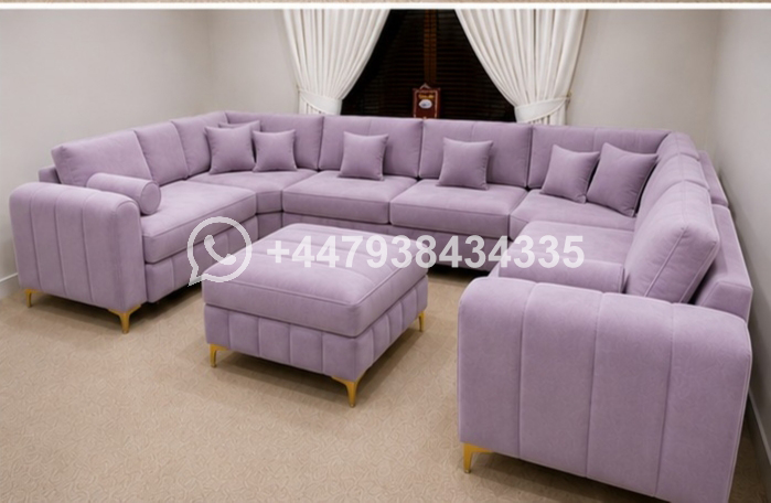 Designer U Shape Sofa | Contemporary Home Furniture- Premium Fabric Stylish Design sofa - Image 2