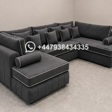 Modern U Shape Sofa – Spacious Family Seating