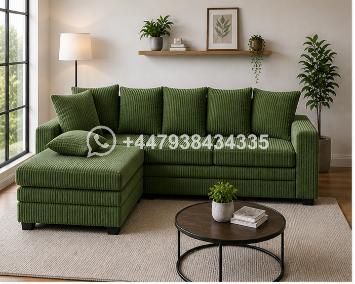 Modern Dylan 4 Seater Corner Sofa – Luxury Living Room Style - Image 4
