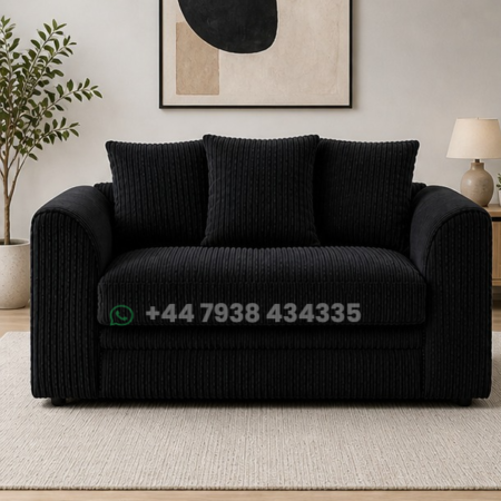 2 Seater Sofa – Dylan Sofa – Black Dylan Sofa