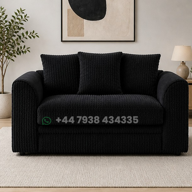 2 Seater Sofa – Dylan Sofa – Black Dylan Sofa