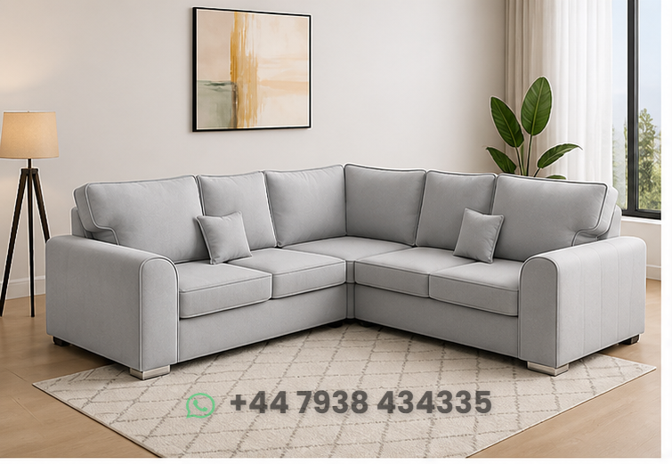 5 Seater Sofa – Dylan Corner Sofa – Luxury Relaxation Experience – Luxury Fabric Dylan Corner Sofa – Durable & Elegant Finish