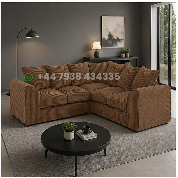 Designer Dylan 5 Seater Corner Sofa – Premium Comfort & Style – Modern Fabric Dylan 5 Seater Corner Sofa – Comfortable Seating - Image 2