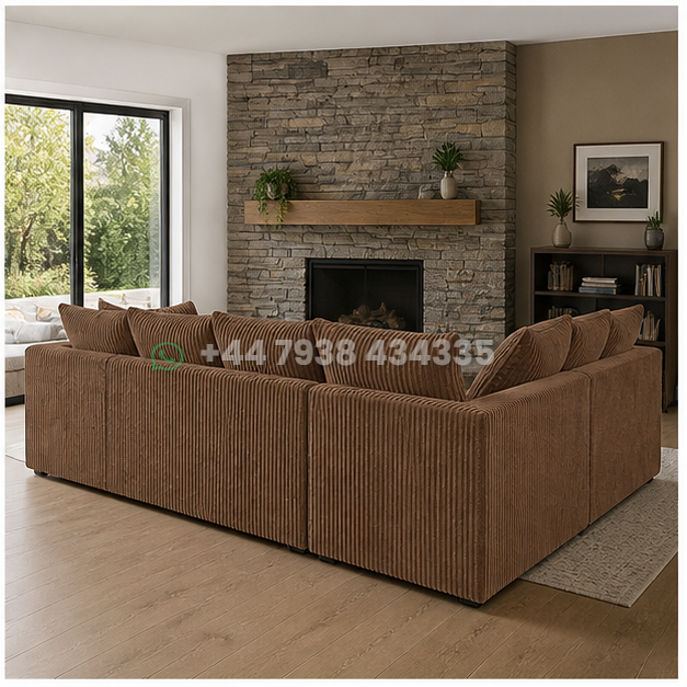 Designer Dylan 5 Seater Corner Sofa – Premium Comfort & Style – Modern Fabric Dylan 5 Seater Corner Sofa – Comfortable Seating - Image 5