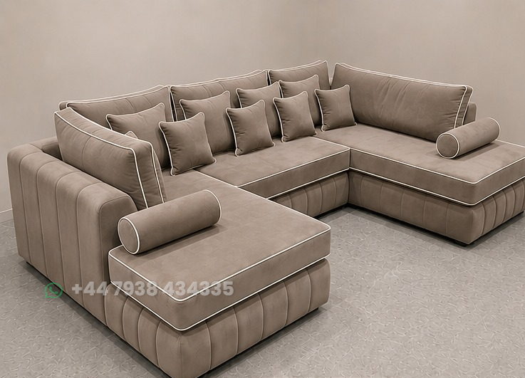 Comfortable U Shape Sofa – Perfect for Family Living Rooms - Image 4
