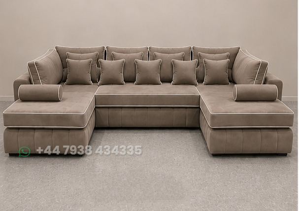 Comfortable U Shape Sofa – Perfect for Family Living Rooms - Image 3
