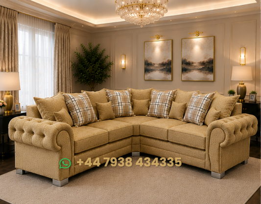 Corner Five Seater Sofa โ Verona L Shape Corner Sofa