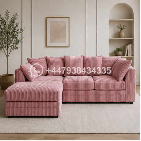 Luxury Dylan 4 Seater Corner Sofa – Soft Cushioned Comfort