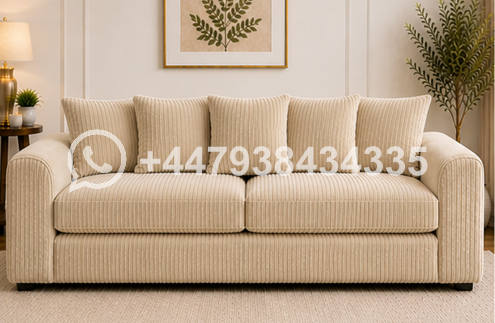Dylan 3 Seater Sofa – Modern Fabric Sofa - Image 2