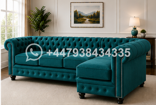 Nicole Luxury 5 Seater Sofa – Nicole Modern Family Sofa – Elegant 5 Seater Corner - Image 2