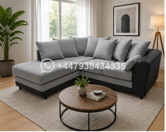 Upholstered Dylan 4 Seater Corner Sofa – Soft Cushioned Comfort