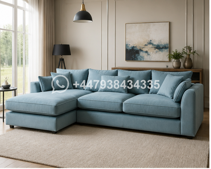 Modern Dylan 4 Seater Corner Sofa – Spacious Family Seating