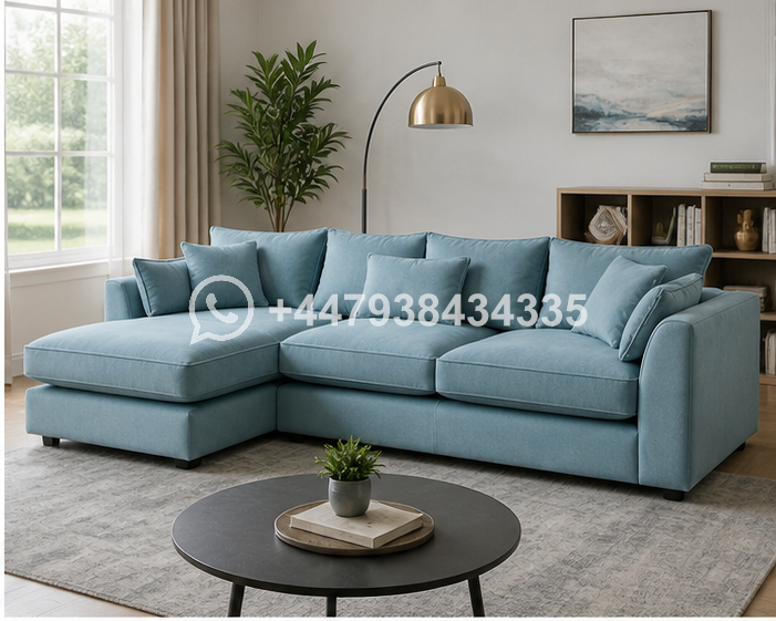 Modern Dylan 4 Seater Corner Sofa – Spacious Family Seating - Image 2