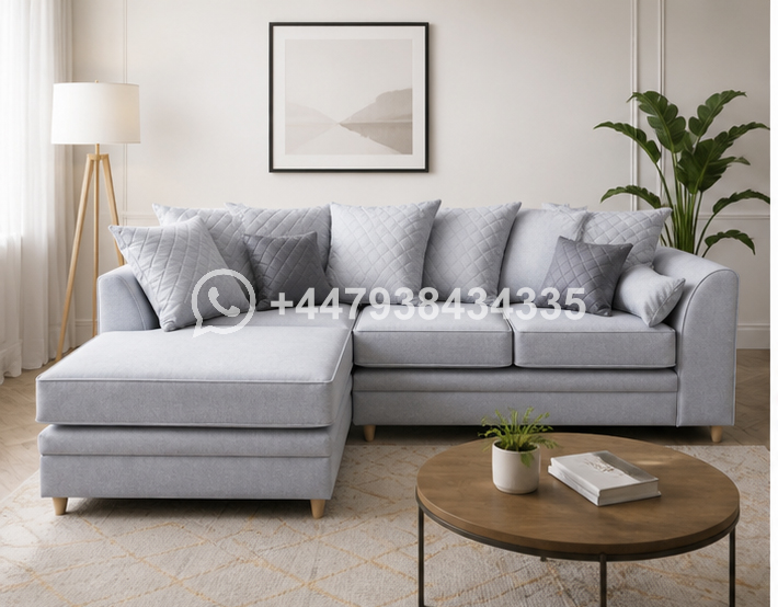 Comfortable Dylan 4 Seater Corner Sofa – Luxury Home Furniture - Image 4