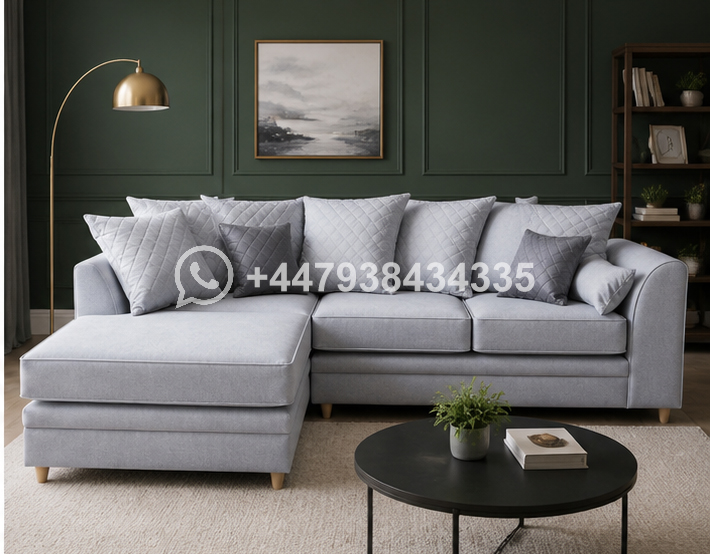Comfortable Dylan 4 Seater Corner Sofa – Luxury Home Furniture