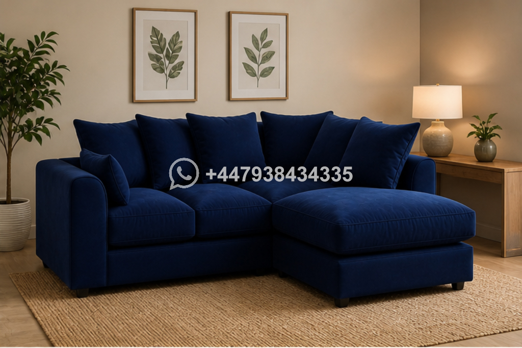 Comfortable Dylan 4 Seater Corner Sofa – Premium Fabric Finish